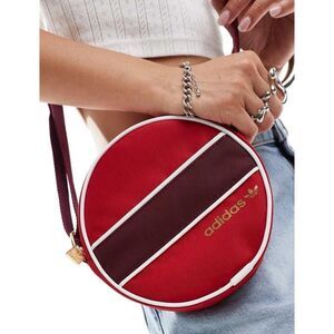 RARE~ Adidas Originals SPORTS ROUND BAG BETTER SCARLET IX7448 TAKSE ~ NWT
